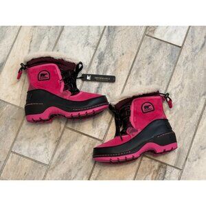 NEW Sorel girls US size 12 pink/black Insulated Waterproof Winter Boots MSRP $90